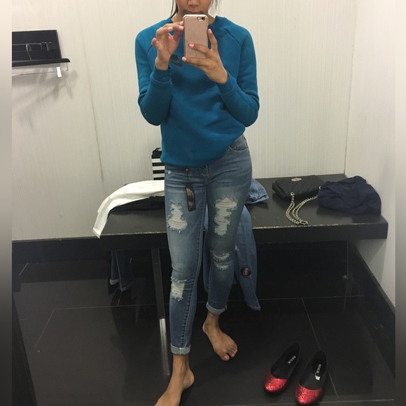 NWOT Bebe distressed jeans Size 25 - Picture 5 of 5